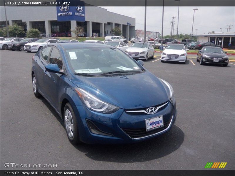 Blue / Gray 2016 Hyundai Elantra SE