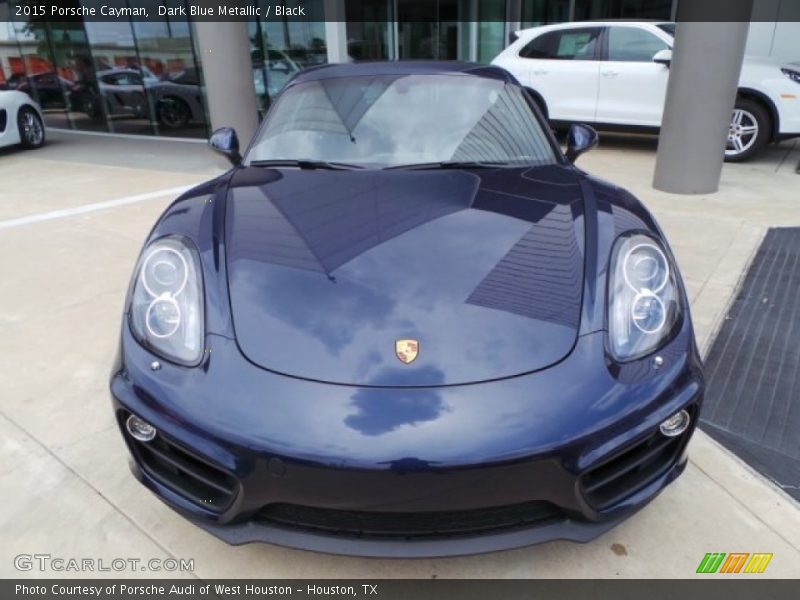 Dark Blue Metallic / Black 2015 Porsche Cayman