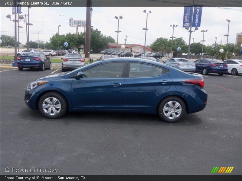 Blue / Gray 2016 Hyundai Elantra SE