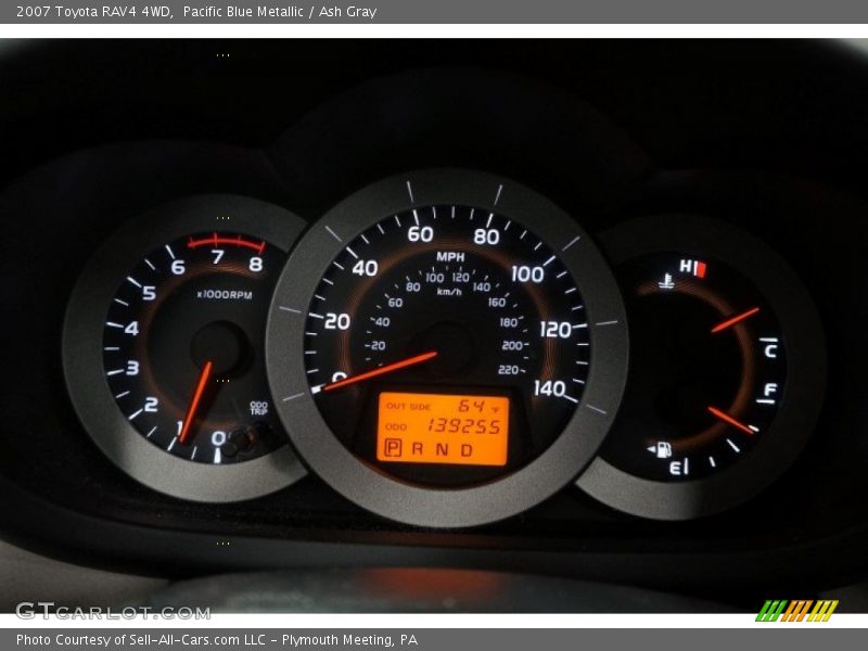 Pacific Blue Metallic / Ash Gray 2007 Toyota RAV4 4WD