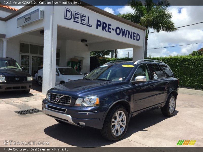 Caspian Blue Metallic / Beige 2013 Volvo XC90 3.2