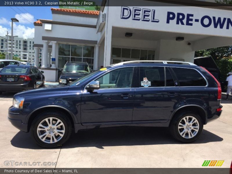 Caspian Blue Metallic / Beige 2013 Volvo XC90 3.2