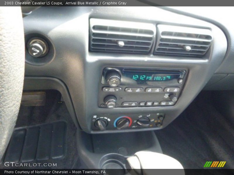 Arrival Blue Metallic / Graphite Gray 2003 Chevrolet Cavalier LS Coupe