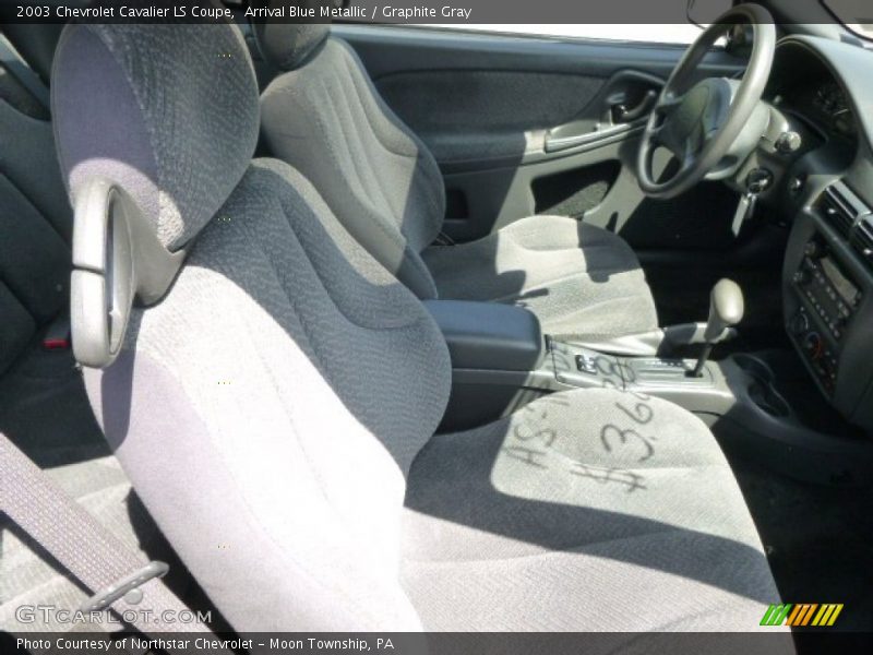 Arrival Blue Metallic / Graphite Gray 2003 Chevrolet Cavalier LS Coupe
