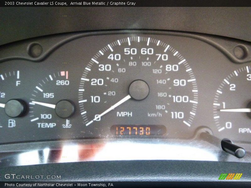 Arrival Blue Metallic / Graphite Gray 2003 Chevrolet Cavalier LS Coupe