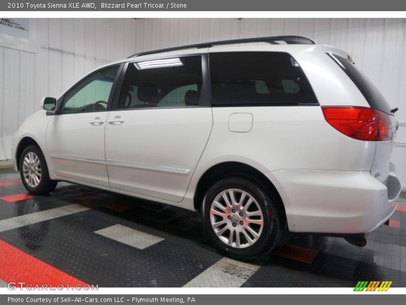 Blizzard Pearl Tricoat / Stone 2010 Toyota Sienna XLE AWD