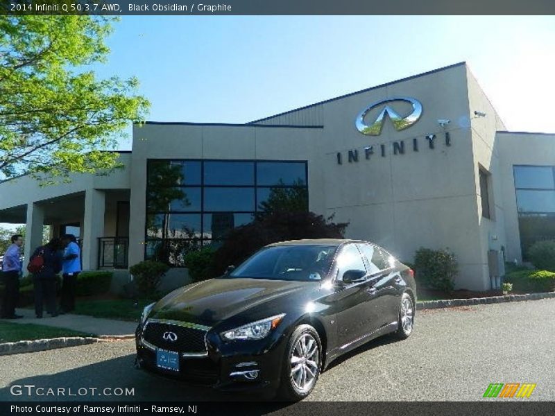 Black Obsidian / Graphite 2014 Infiniti Q 50 3.7 AWD