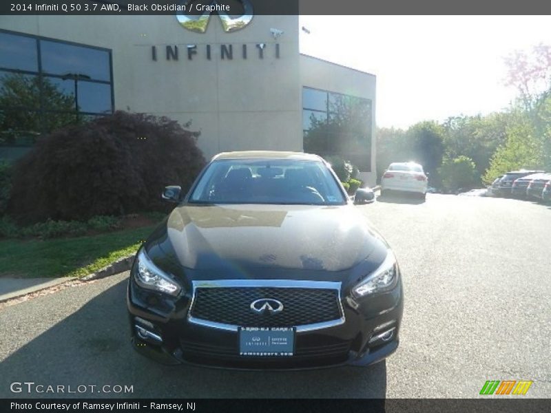Black Obsidian / Graphite 2014 Infiniti Q 50 3.7 AWD