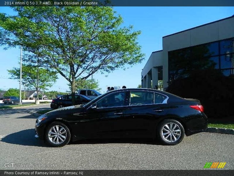 Black Obsidian / Graphite 2014 Infiniti Q 50 3.7 AWD