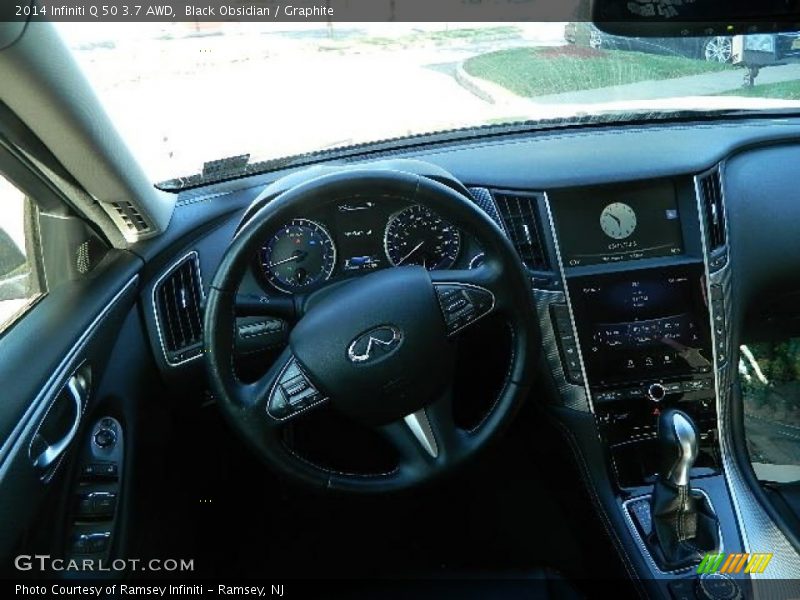 Black Obsidian / Graphite 2014 Infiniti Q 50 3.7 AWD