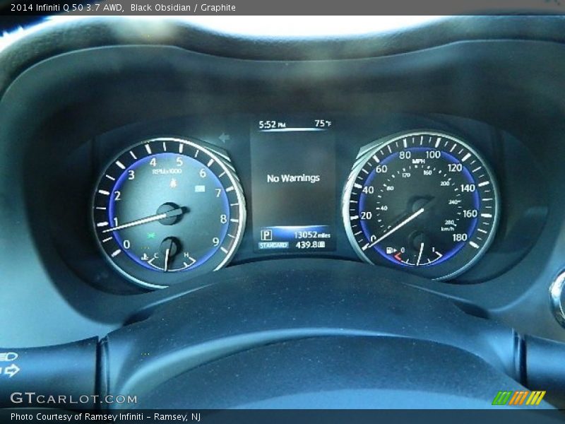 Black Obsidian / Graphite 2014 Infiniti Q 50 3.7 AWD