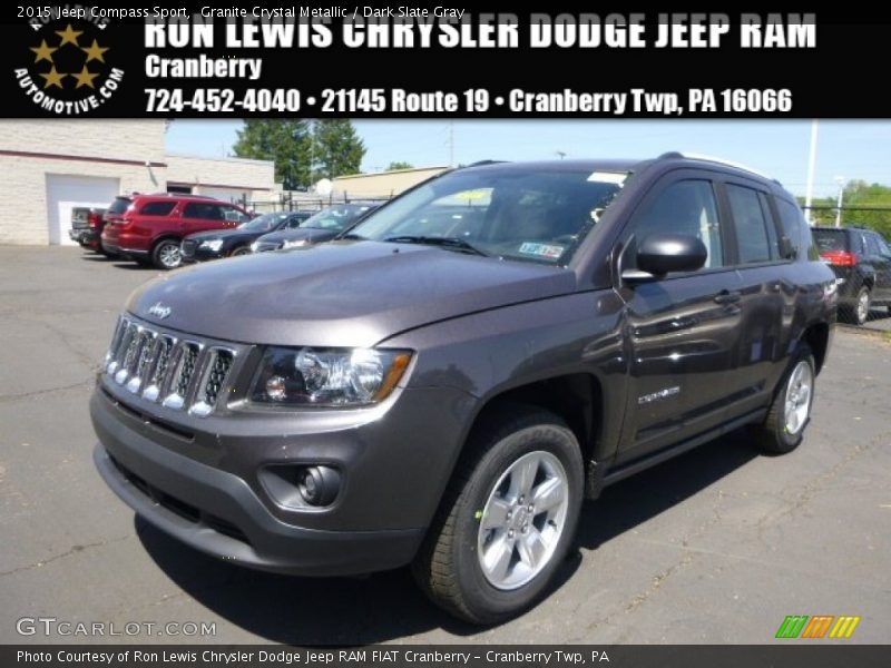 Granite Crystal Metallic / Dark Slate Gray 2015 Jeep Compass Sport