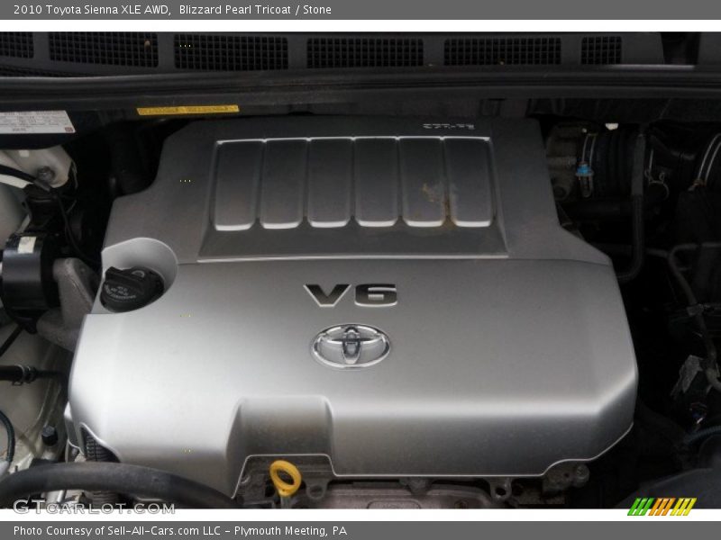 Blizzard Pearl Tricoat / Stone 2010 Toyota Sienna XLE AWD