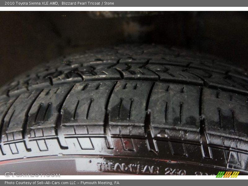 Blizzard Pearl Tricoat / Stone 2010 Toyota Sienna XLE AWD
