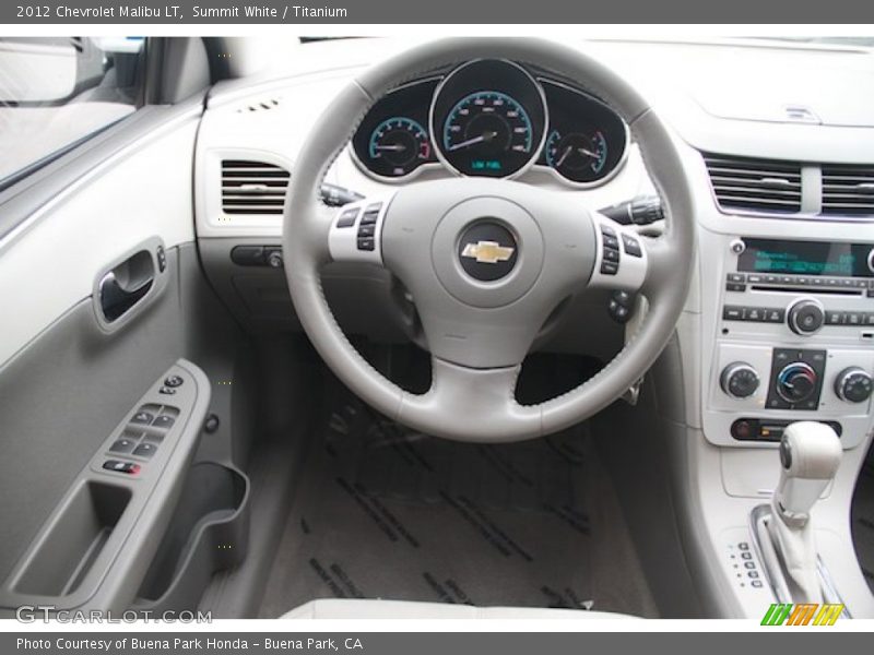 Summit White / Titanium 2012 Chevrolet Malibu LT