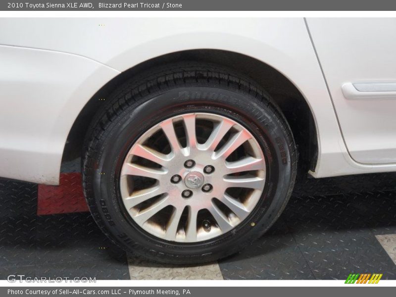Blizzard Pearl Tricoat / Stone 2010 Toyota Sienna XLE AWD