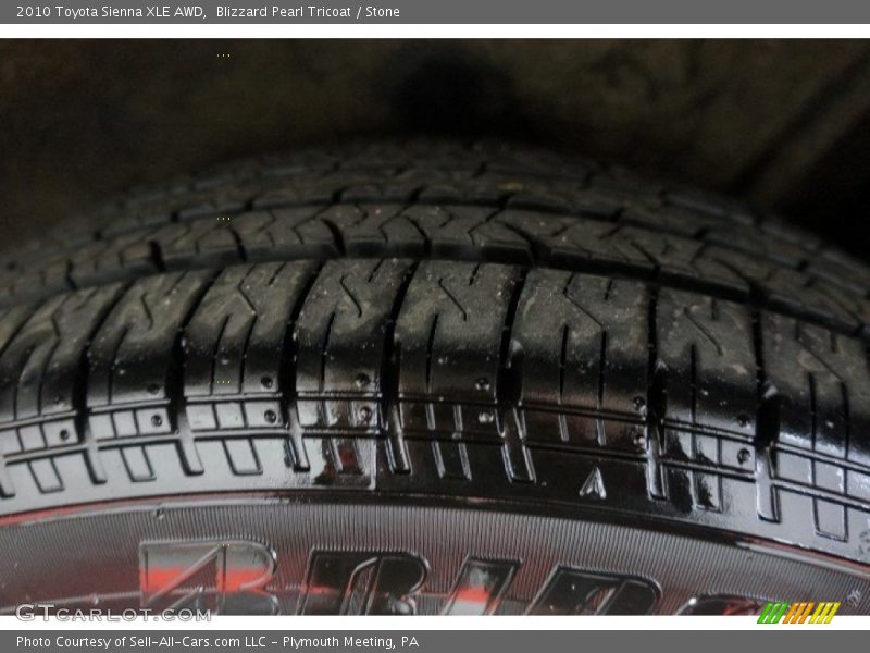 Blizzard Pearl Tricoat / Stone 2010 Toyota Sienna XLE AWD