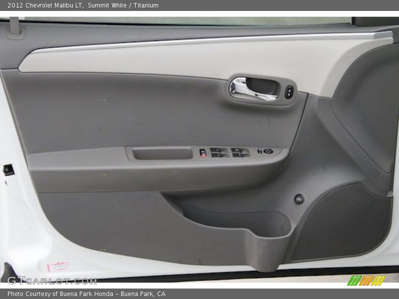 Summit White / Titanium 2012 Chevrolet Malibu LT
