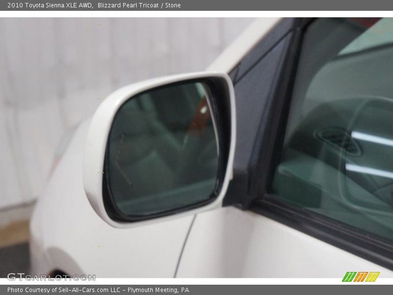 Blizzard Pearl Tricoat / Stone 2010 Toyota Sienna XLE AWD