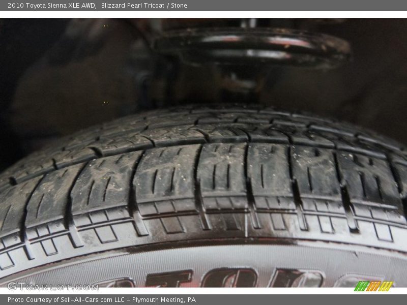Blizzard Pearl Tricoat / Stone 2010 Toyota Sienna XLE AWD
