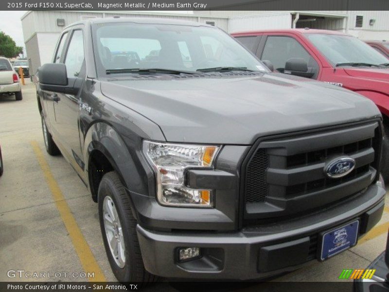 Magnetic Metallic / Medium Earth Gray 2015 Ford F150 XL SuperCab