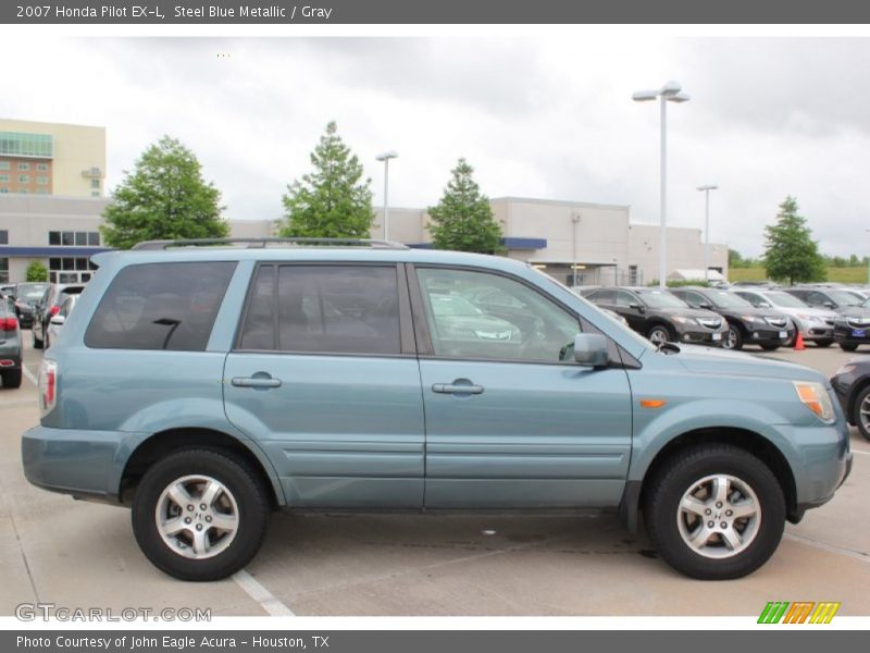 Steel Blue Metallic / Gray 2007 Honda Pilot EX-L