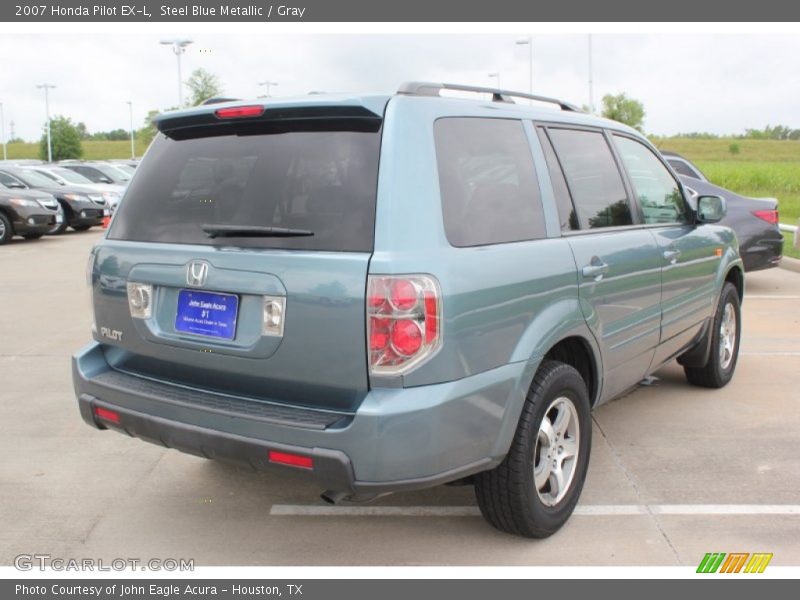 Steel Blue Metallic / Gray 2007 Honda Pilot EX-L