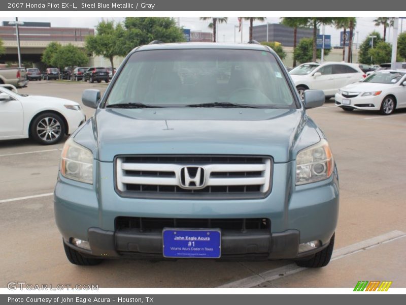 Steel Blue Metallic / Gray 2007 Honda Pilot EX-L