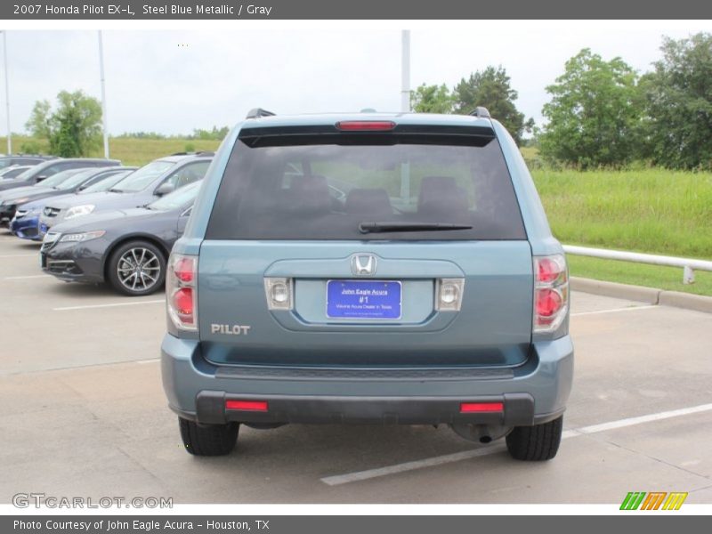 Steel Blue Metallic / Gray 2007 Honda Pilot EX-L