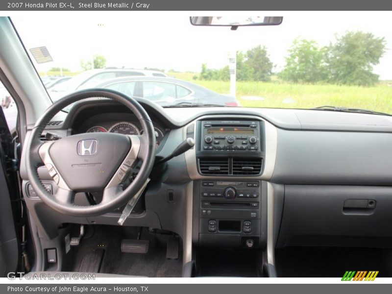 Steel Blue Metallic / Gray 2007 Honda Pilot EX-L