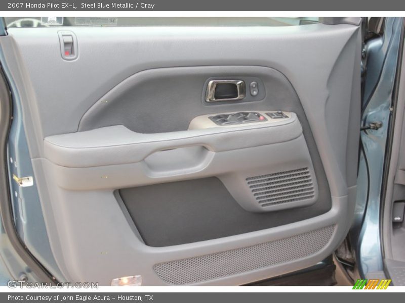 Steel Blue Metallic / Gray 2007 Honda Pilot EX-L