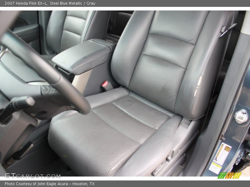 Steel Blue Metallic / Gray 2007 Honda Pilot EX-L