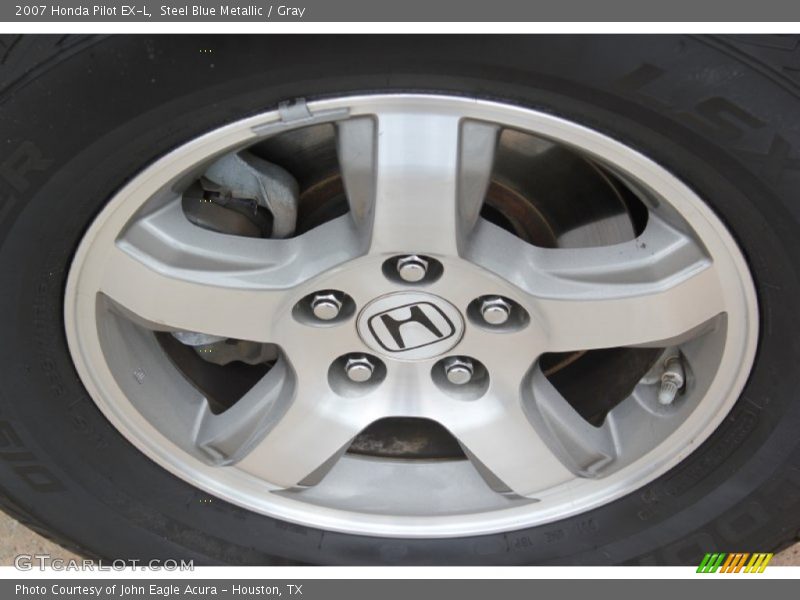 Steel Blue Metallic / Gray 2007 Honda Pilot EX-L