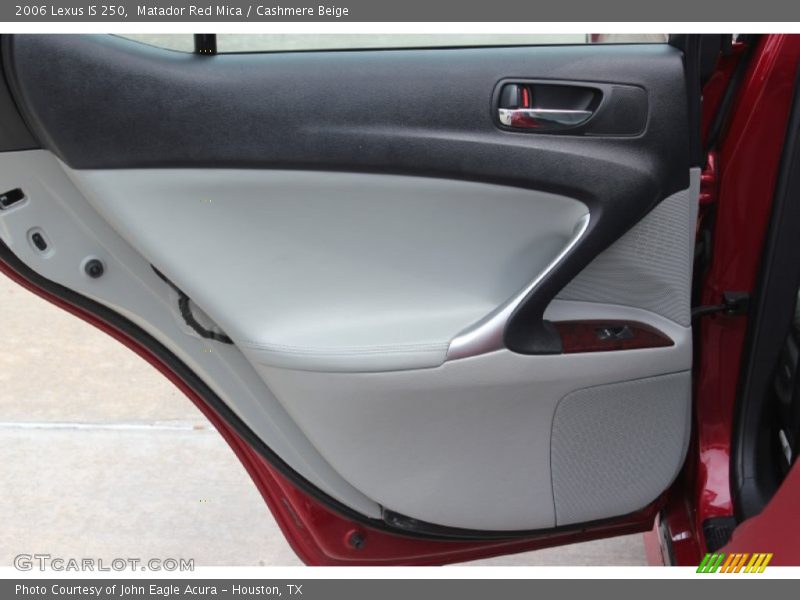 Matador Red Mica / Cashmere Beige 2006 Lexus IS 250