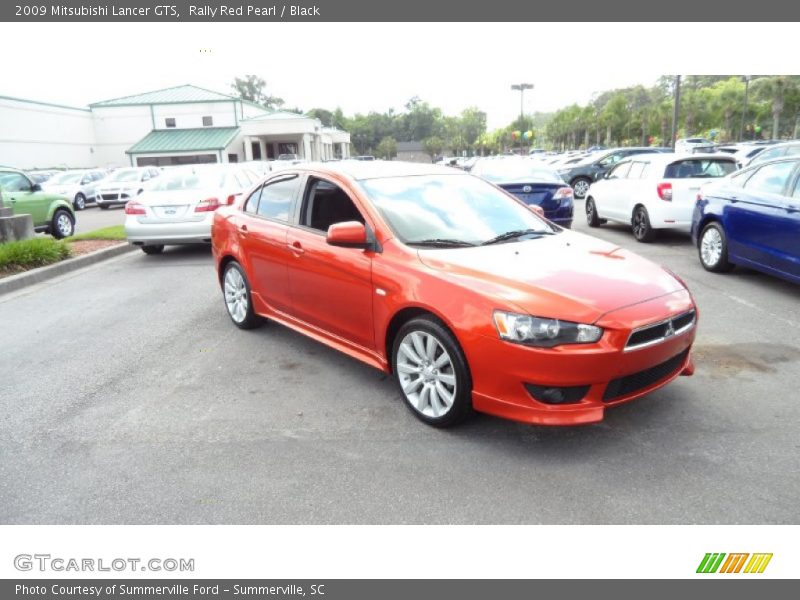 Rally Red Pearl / Black 2009 Mitsubishi Lancer GTS