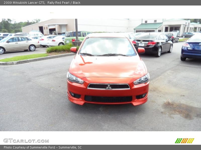 Rally Red Pearl / Black 2009 Mitsubishi Lancer GTS