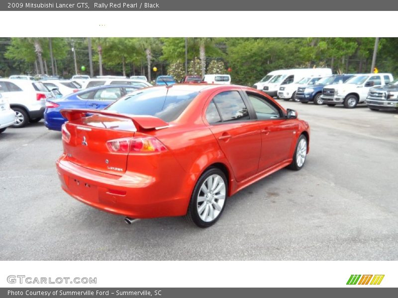 Rally Red Pearl / Black 2009 Mitsubishi Lancer GTS