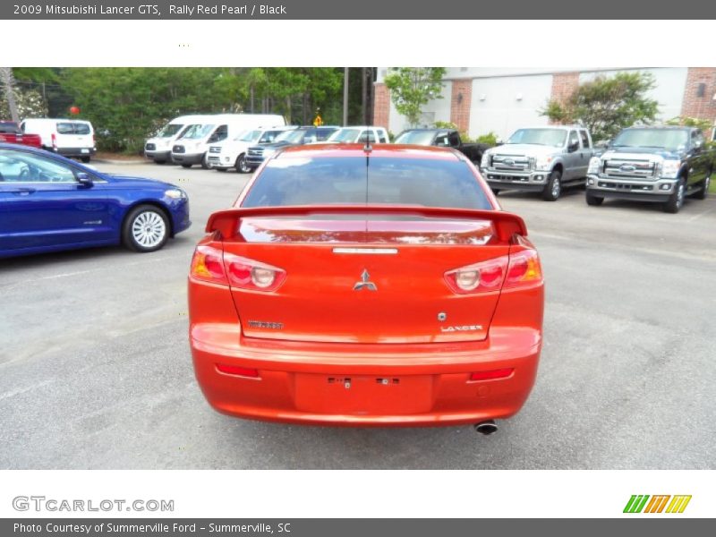 Rally Red Pearl / Black 2009 Mitsubishi Lancer GTS