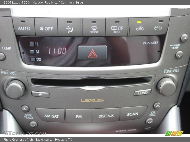 Matador Red Mica / Cashmere Beige 2006 Lexus IS 250