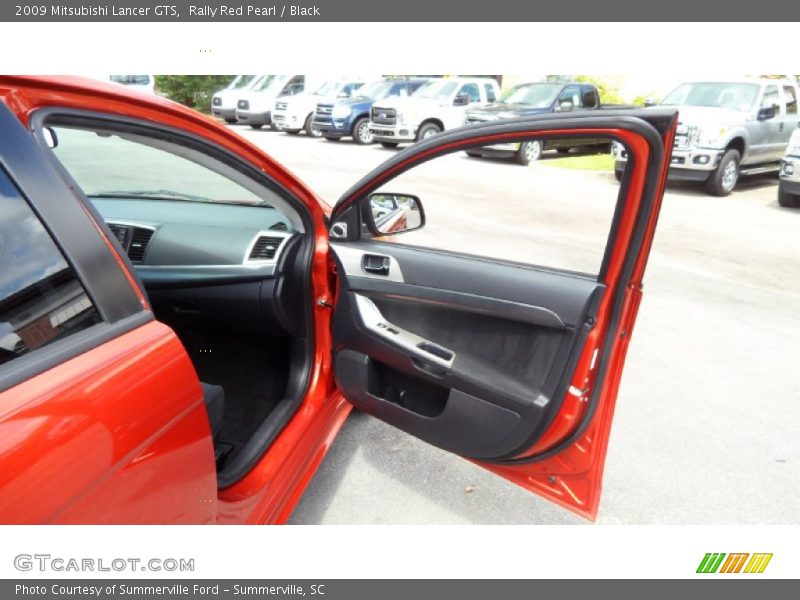 Rally Red Pearl / Black 2009 Mitsubishi Lancer GTS
