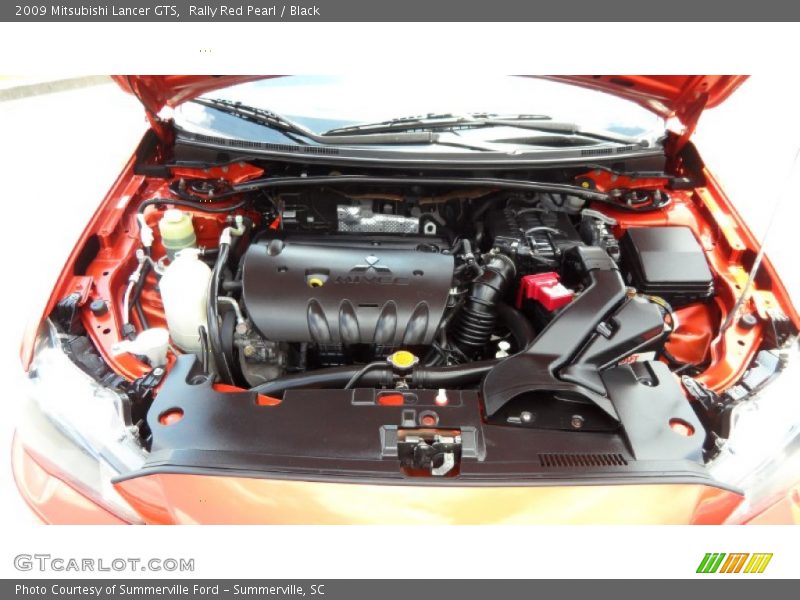 Rally Red Pearl / Black 2009 Mitsubishi Lancer GTS