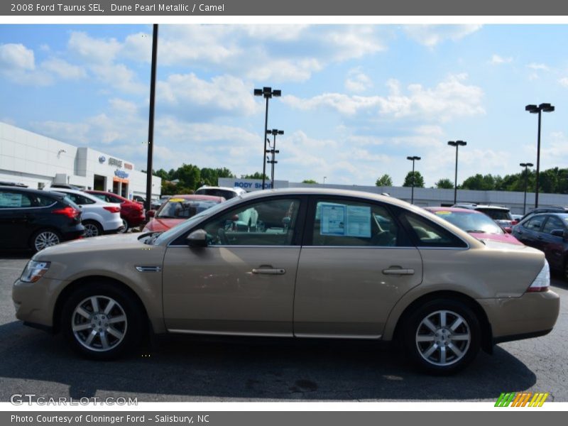Dune Pearl Metallic / Camel 2008 Ford Taurus SEL