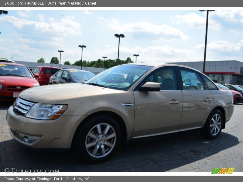 Dune Pearl Metallic / Camel 2008 Ford Taurus SEL