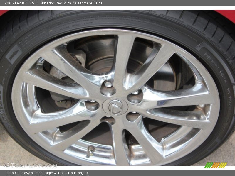 Matador Red Mica / Cashmere Beige 2006 Lexus IS 250