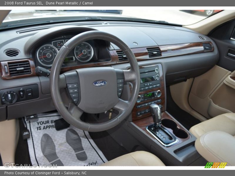 Dune Pearl Metallic / Camel 2008 Ford Taurus SEL