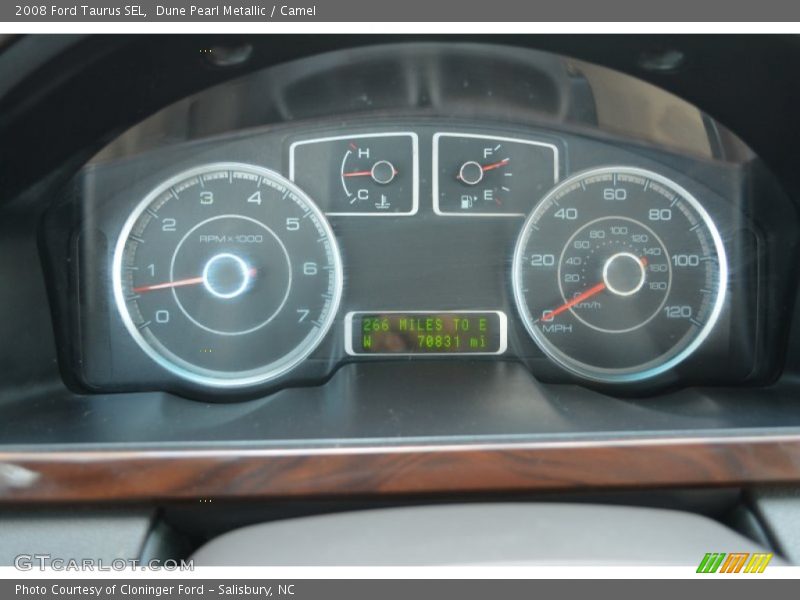 Dune Pearl Metallic / Camel 2008 Ford Taurus SEL
