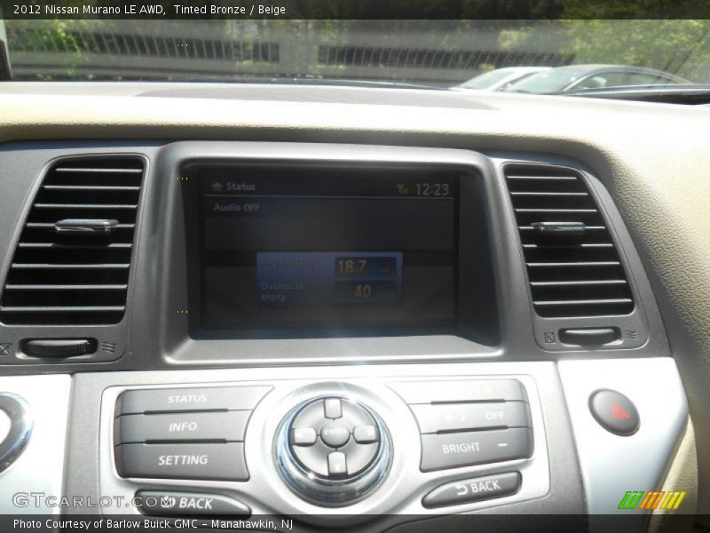 Tinted Bronze / Beige 2012 Nissan Murano LE AWD