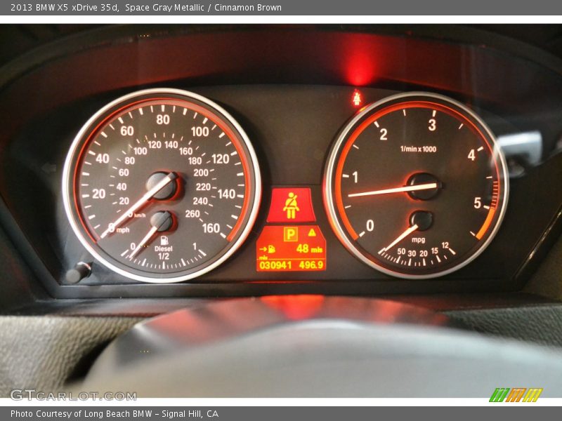 Space Gray Metallic / Cinnamon Brown 2013 BMW X5 xDrive 35d