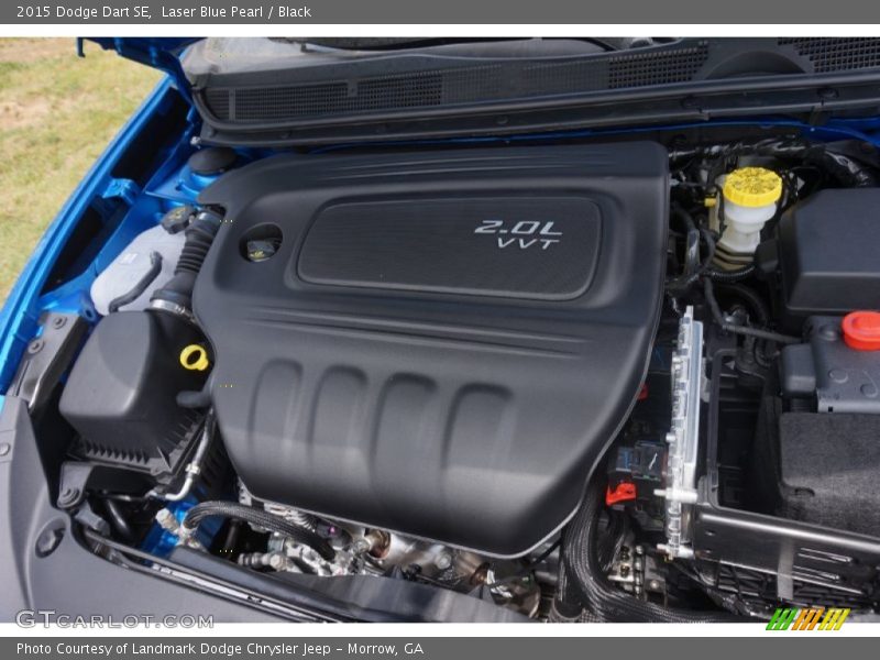 Laser Blue Pearl / Black 2015 Dodge Dart SE