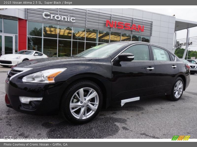 Super Black / Beige 2015 Nissan Altima 2.5 SL
